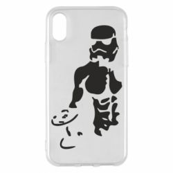 Чехол для iPhone X/Xs Star Wars с гантелей - PrintSalon