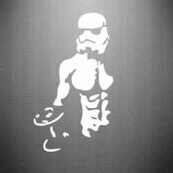 Наклейка Star Wars с гантелей - PrintSalon