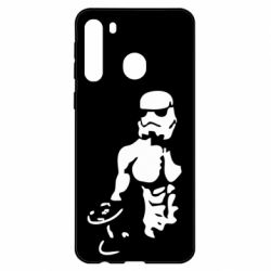 Чехол для Samsung A21 Star Wars с гантелей - PrintSalon