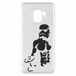 Чехол для Samsung A8 2018 Star Wars с гантелей - PrintSalon