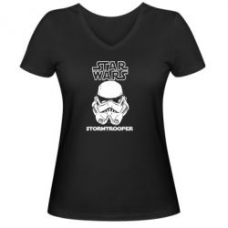 Женская футболка с V-образным вырезом STAR WARS - PrintSalon
