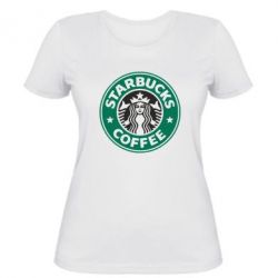 Женская футболка Starbucks Logo - PrintSalon