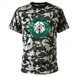 Камуфляжная футболка Starbucks Logo - PrintSalon