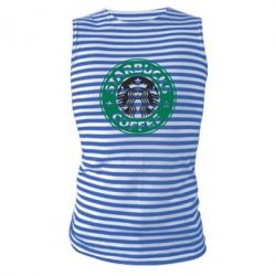 Майка-тельняшка Starbucks Logo - PrintSalon