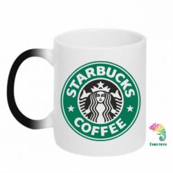 Чашка-хамелеон Starbucks Logo - PrintSalon