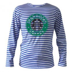 Тельняшка с длинным рукавом Starbucks Logo - PrintSalon