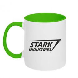 Чашка двухцветная 320ml Stark industries - PrintSalon
