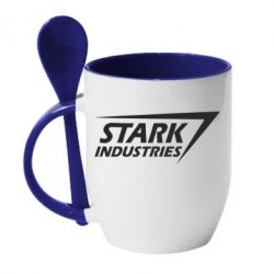 Чашка с ложкой Stark industries - PrintSalon