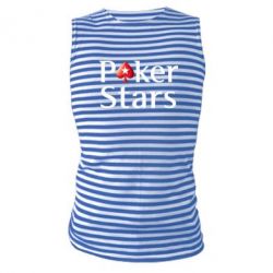 Майка-тельняшка Stars of Poker - PrintSalon