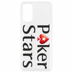 Чехол для Oppo Reno 4 Stars of Poker-PrintSalon Чехол для Oppo Reno 4 Stars of Poker