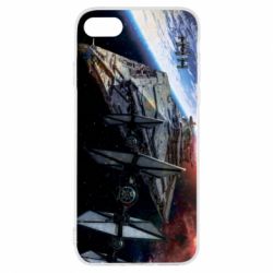 Чохол для iPhone 8 Starships in space - PrintSalon