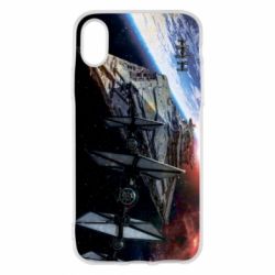 Чохол для iPhone X/Xs Starships in space - PrintSalon