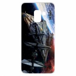 Чохол для Samsung A8 2018 Starships in space - PrintSalon