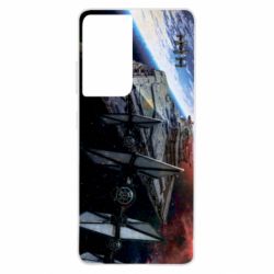 Чохол для Samsung S21 Ultra Starships in space - PrintSalon