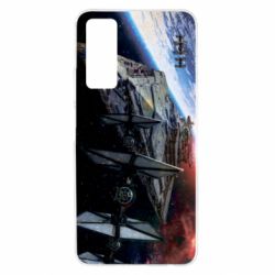 Чохол для Huawei P Smart 2021 Starships in space - PrintSalon