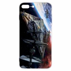 Чохол для iPhone 8 Plus Starships in space - PrintSalon