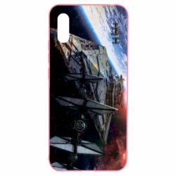 Чехол для Xiaomi Redmi 9a Starships in space