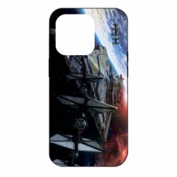 Чохол для iPhone 14 Pro Starships in space - PrintSalon