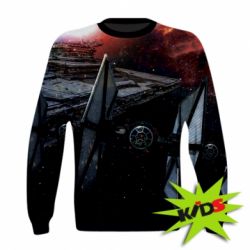 Дитячий 3D світшот Starships in space - PrintSalon