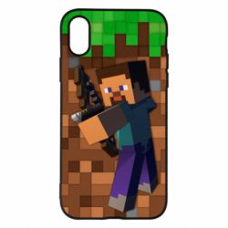 Чехол для iPhone X/Xs Steve from game Minecraft - PrintSalon