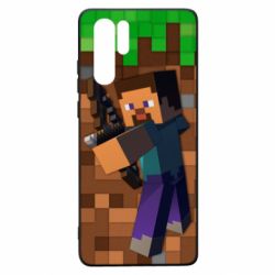 Чехол для Huawei P30 Pro Steve from game Minecraft - PrintSalon