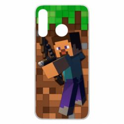 Чехол для Huawei P30 Lite Steve from game Minecraft - PrintSalon