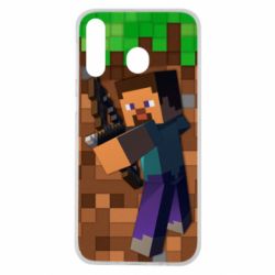 Чехол для Samsung M30 Steve from game Minecraft - PrintSalon