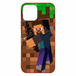 Чехол для iPhone 12 Steve from game Minecraft - PrintSalon