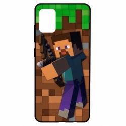 Чохол для Samsung A51 Steve from game Minecraft