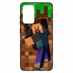 Чехол для Samsung A52 5G Steve from game Minecraft - PrintSalon