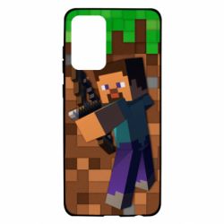 Чехол для Samsung A72 5G Steve from game Minecraft - PrintSalon