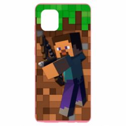 Чехол для Samsung Note 10 Lite Steve from game Minecraft - PrintSalon