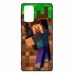 Чехол для Samsung Note 20 Steve from game Minecraft - PrintSalon