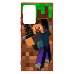 Чехол для Samsung Note 20 Ultra Steve from game Minecraft - PrintSalon