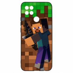 Чехол для Oppo A15s/A15 Steve from game Minecraft - PrintSalon