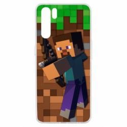 Чехол для Oppo A91/Reno3 Steve from game Minecraft - PrintSalon