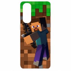 Чехол для Oppo Reno 4 Pro Steve from game Minecraft - PrintSalon