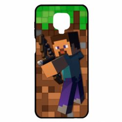 Чехол для Xiaomi Redmi Note 9S/9Pro/9Pro Max Steve from game Minecraft - PrintSalon