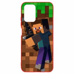 Чехол для Xiaomi Redmi Note 10 Steve from game Minecraft - PrintSalon