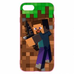 Чехол для iPhone SE 2022 Steve from game Minecraft - PrintSalon