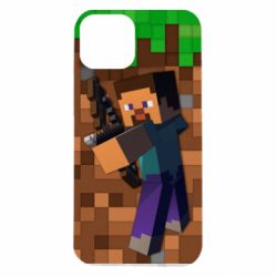 Чехол для iPhone 14 Steve from game Minecraft - PrintSalon