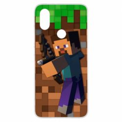 Чехол для Xiaomi Mi A2 Steve from game Minecraft - PrintSalon