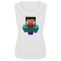 Женская майка Steve from Minecraft - PrintSalon