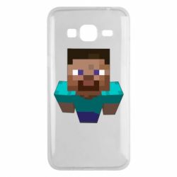 Чехол для Samsung J3 2016 Steve from Minecraft - PrintSalon