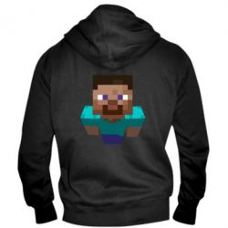 Мужское худи на молнии Steve from Minecraft - PrintSalon