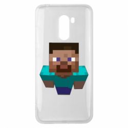 Чехол для Xiaomi Pocophone F1 Steve from Minecraft - PrintSalon