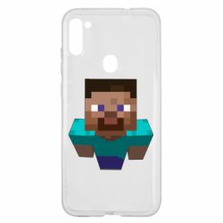 Чехол для Samsung A11/M11 Steve from Minecraft - PrintSalon