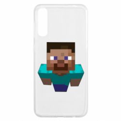 Чехол для Samsung A50 Steve from Minecraft - PrintSalon