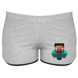Женские шорты Steve from Minecraft - PrintSalon