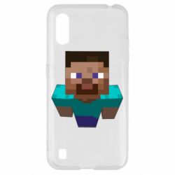 Чехол для Samsung A01/M01 Steve from Minecraft - PrintSalon